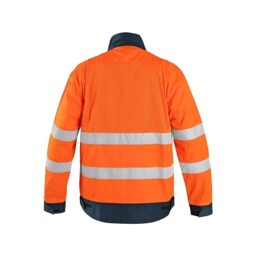 Bluza CXS HALIFAX męska ostrzeg. z siatką - pomarańczowo-niebieski - 50