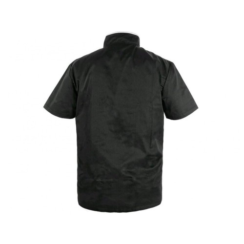 Bluza kucharska CHEF męska krótki rękaw - czarno-biały - 54