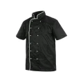 Bluza kucharska CHEF męska krótki rękaw - czarno-biały - 60