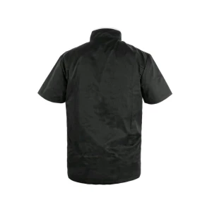 Bluza kucharska CHEF męska krótki rękaw - czarno-biały - 64