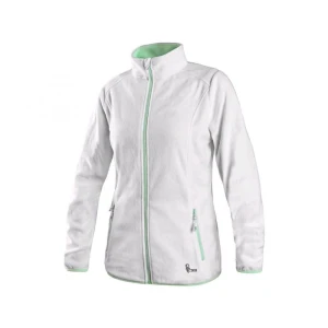 Bluza GRANBY LADY damska polar - biało-zielony - XS