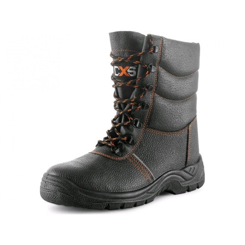 Buty CXS STONE TOPAZ S3 do pół łydki zimowe - czarny - 39