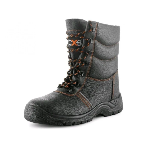 Buty CXS STONE TOPAZ S3 do pół łydki zimowe - czarny - 45