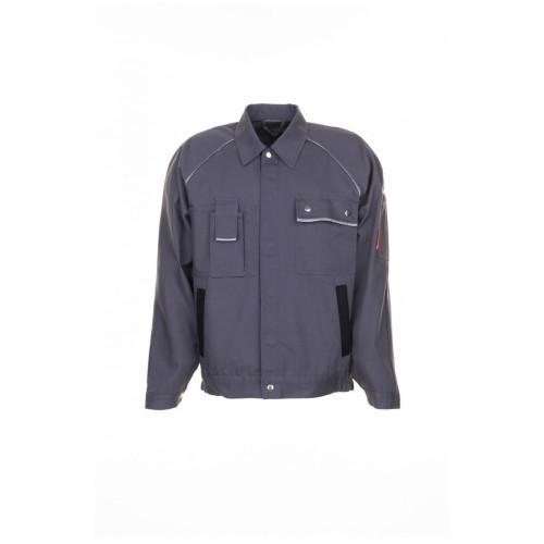 Bluza męska CANVAS 320 - szary/czarny - 94