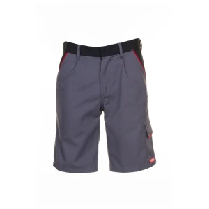 Szorty męskie HIGHLINE 2372 - łupkowy/czarny/czerwony - 4XL