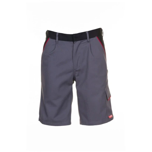 Szorty męskie HIGHLINE 2372 - łupkowy/czarny/czerwony - 4XL