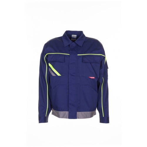 Bluza męska VISLINE V2 2483 - granatowy/żółty/cynkowy - 44